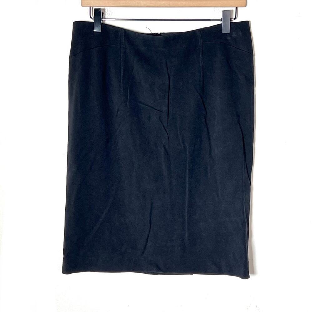 Ann Taylor black straight pencil skirt size 8 B163